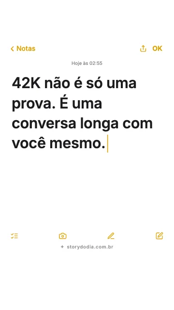 42K não é só uma prova. É uma conversa longa com você mesmo.