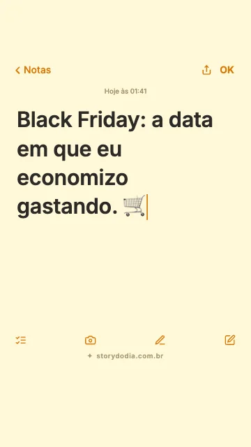 Black Friday: a data em que eu economizo gastando. 🛒