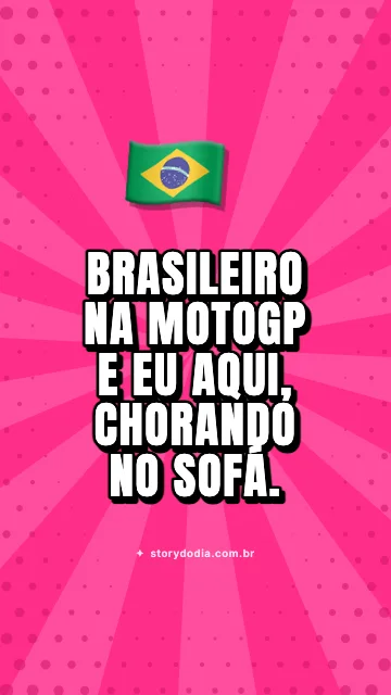 Brasileiro na MotoGP e eu aqui, chorando no sofá. 🇧🇷