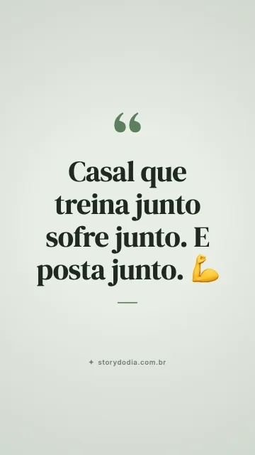 Casal que treina junto sofre junto. E posta junto. 💪